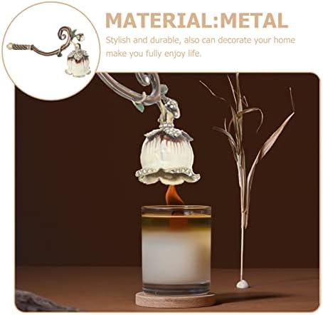 Candle Snuffer with Painted Flower Design