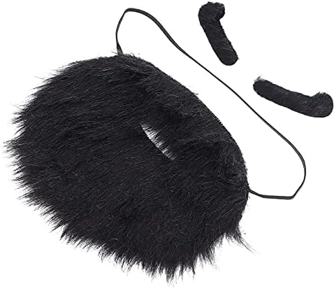 Balit Plush Beard Eyebrows Costume Accessory Blue Card