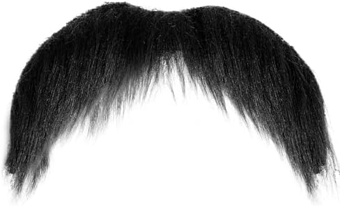 Yolev Fake Mustache Black Beard Adhesive for Adults