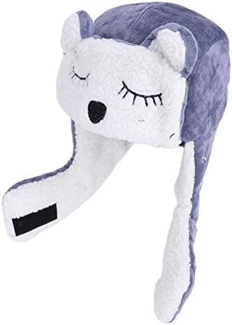 Unisex Kids Winter Ski Cap with Earflaps and Face Mask