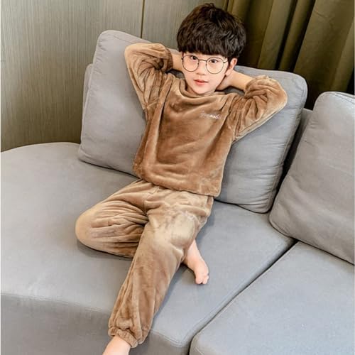 Winter Flannel Sweatshirt and Fuzzy Pants Set for Kids