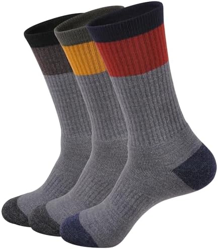 GKX Mens Merino Wool Hiking Socks 9-11 10-13