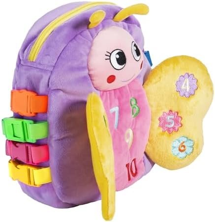 Buckle Toys Blossom Butterfly Toddler Backpack