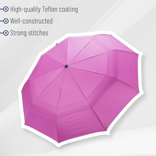 Mr Pen Windproof Travel Umbrella in Violet 1