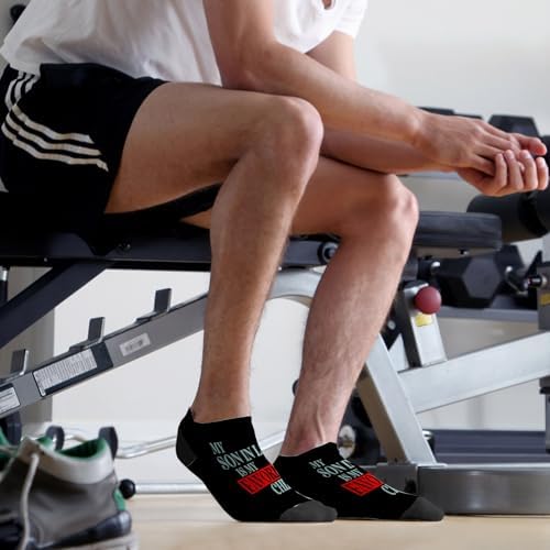 Cute Mens Athletic Socks with Colorful Design