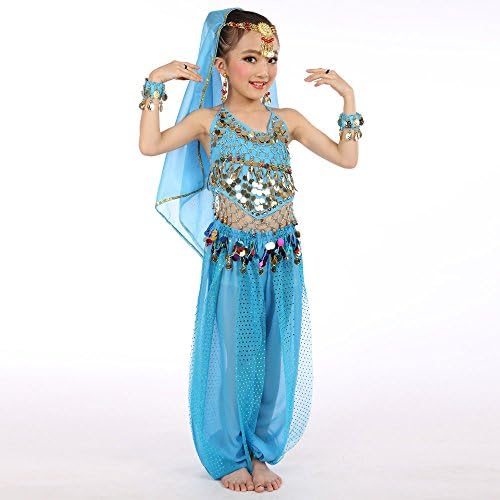 Indian Belly Dance Girls Outfit 2 Piece Set for Kids