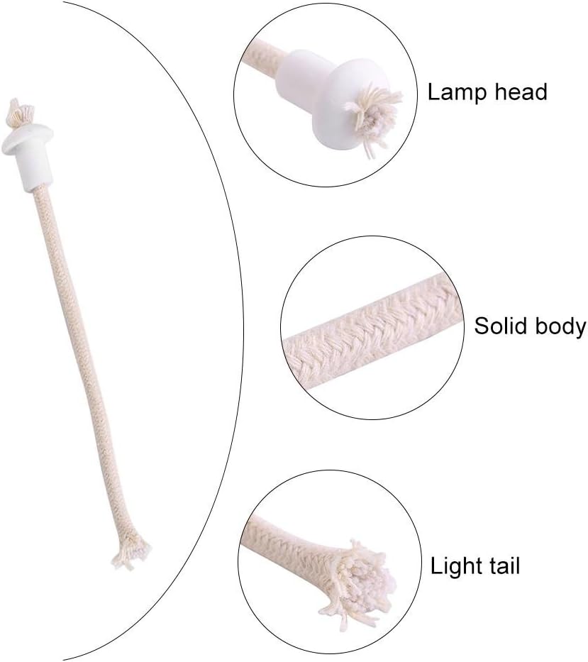 Zetiling Ceramic Wick Holder for Oil Lamps