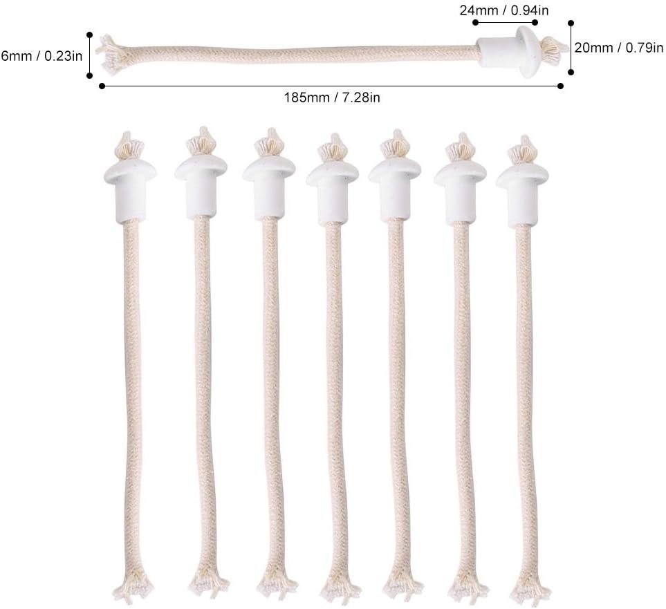Zetiling Ceramic Wick Holder for Oil Lamps