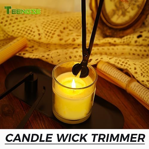 4 in 1 Candle Accessory Set with Storage Tray Black 1