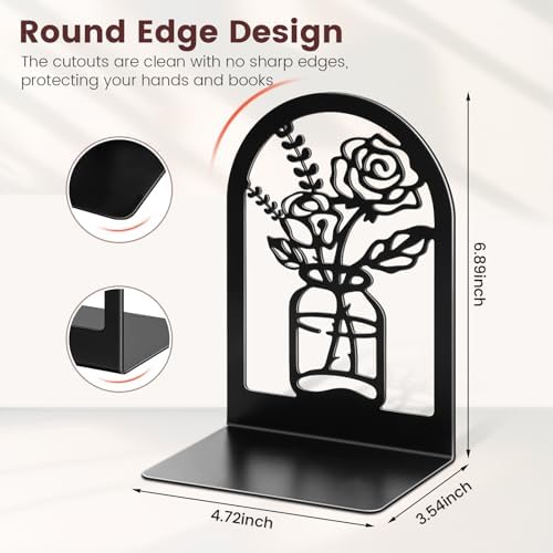 Umikk Decorative Vase Bookends for Home Office