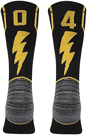 KitNSox Cushioned Mid Calf Team Sports Number Socks
