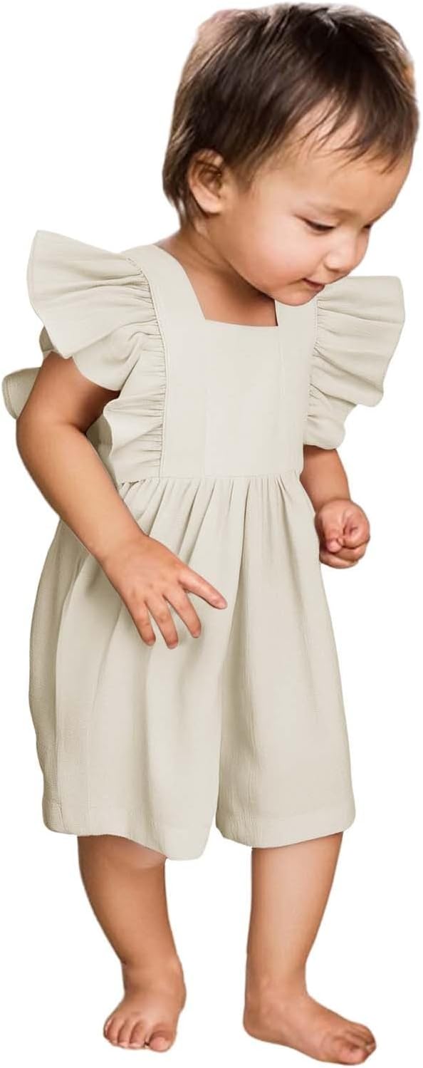 Cute Baby Jumpsuit for Girls 3-12 Months