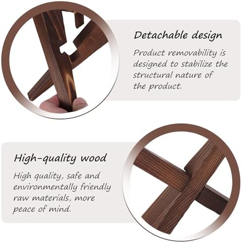 Orenm 65 Inch Wooden Picture Frame Stand with Groove Design