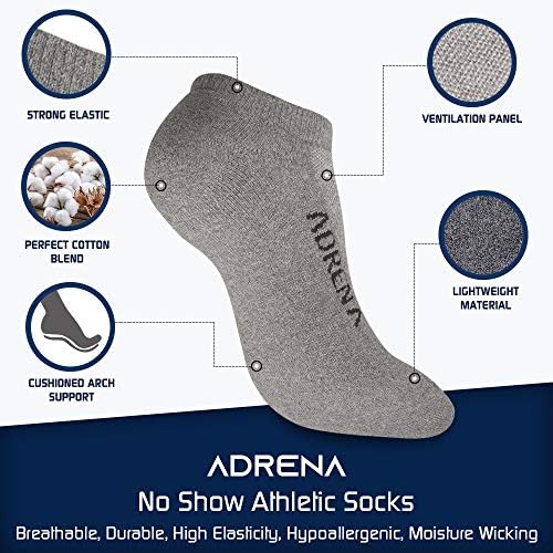 ADRENA No Show Winter Socks for Men Women