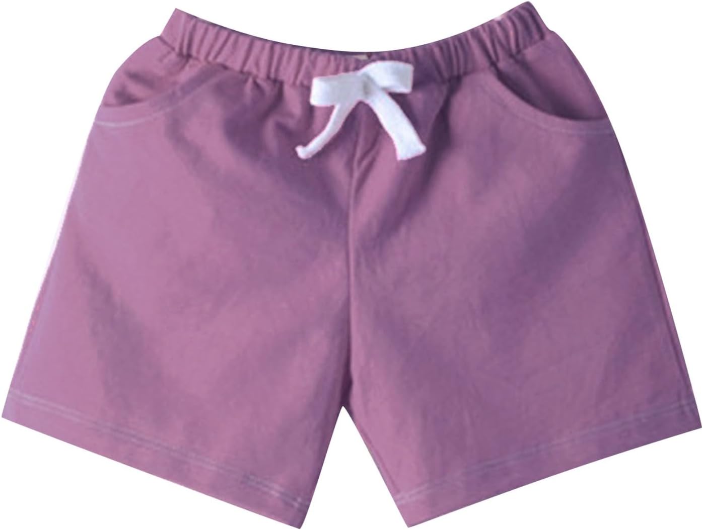 Toddler Soft Jogger Shorts with Pockets and Elastic Waist