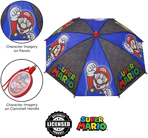 Nintendo Super Mario Kids Umbrella for Ages 3-6