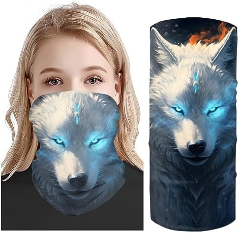 DUOLIFU Seamless Face Mask Bandana for Men Women