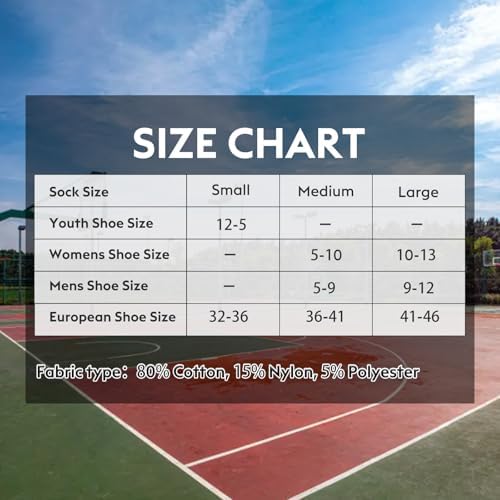 Finerview Elite Basketball Socks for Men 6 Pairs 1