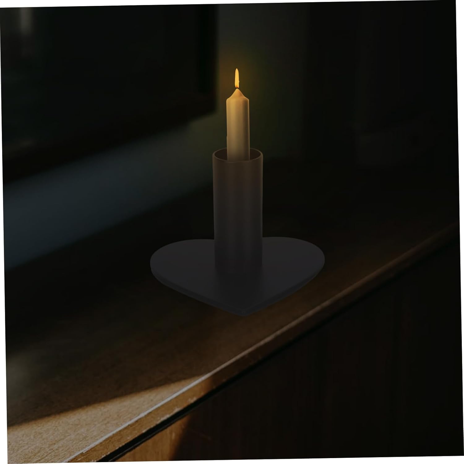 Heart Shaped Iron Candle Holder Portable Rack