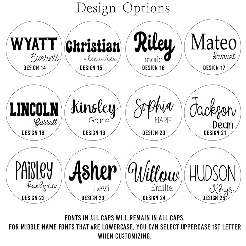 Personalized 3D Baby Name Announcement with Stats and Photo