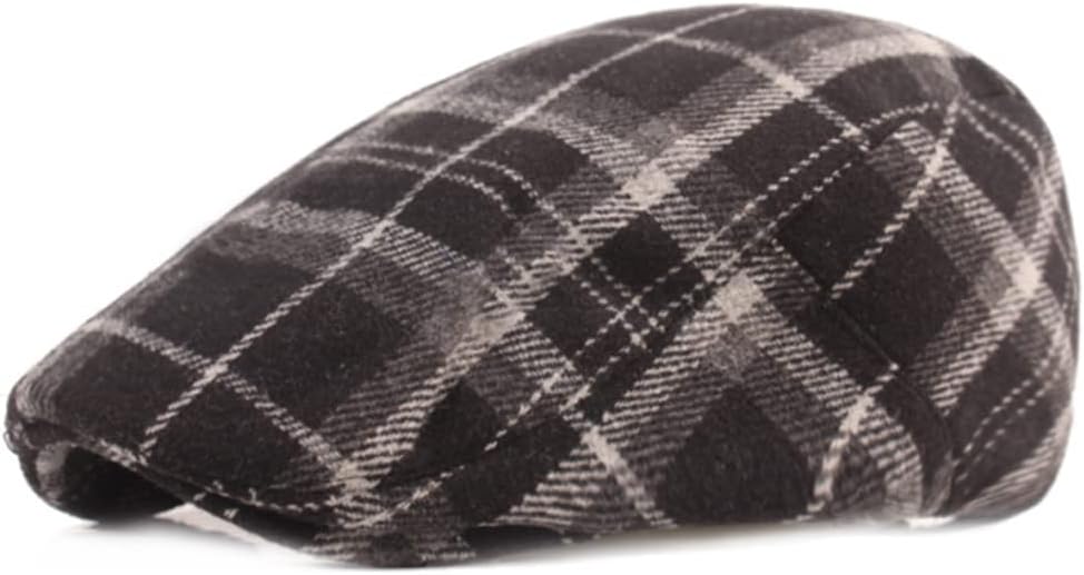 GONGKANGYUAN Plaid Newsboy Hat Adjustable Vintage