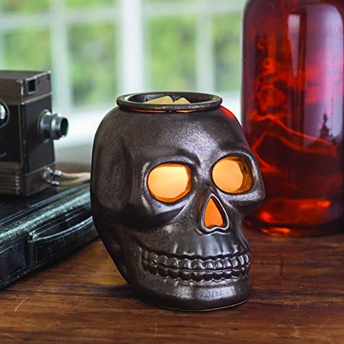 Gothic Skull Candle Warmer with Warming Bulb 1