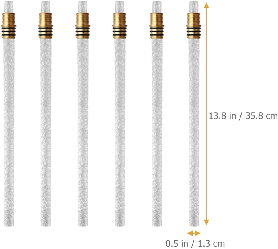 ARTIBETTER 6pcs Kerosene Wick Replacement for Oil Lantern DIY Torch