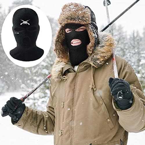3 Hole Ski Mask Balaclava Winter Thermal for Men Women Blue 1
