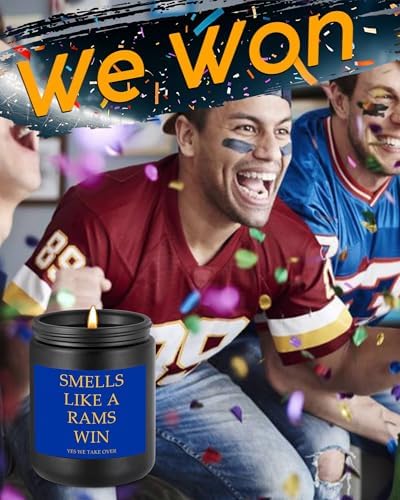 OICEME Football Themed Scented Candle Jar Decor