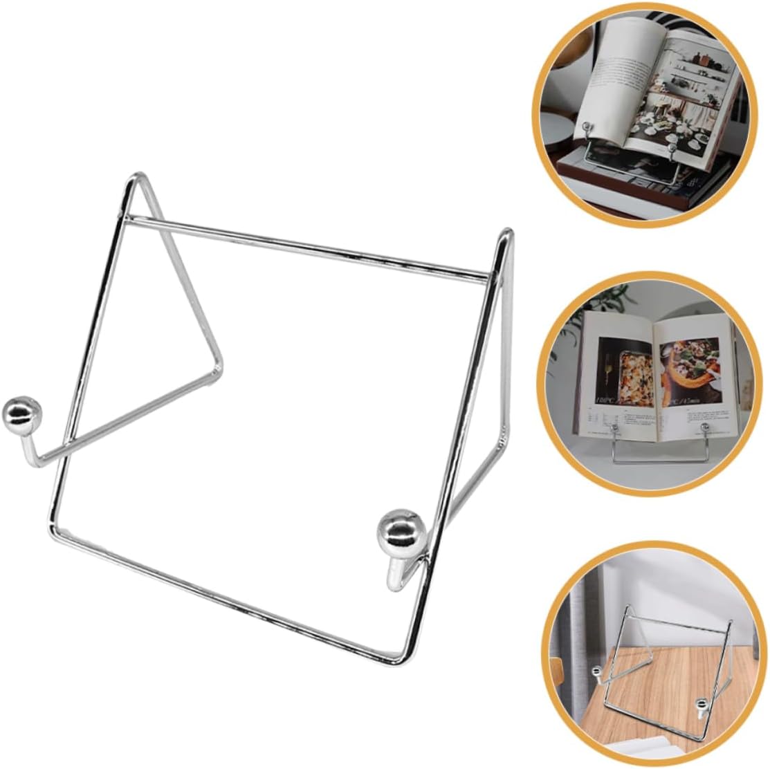 BRIGHTFUFU Iron Recipe Stand Photo Easel