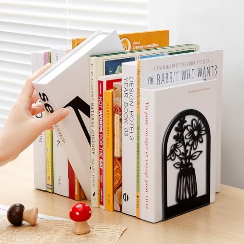 Umikk Decorative Vase Bookends for Home Office