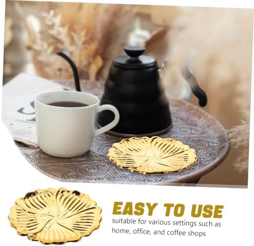 PRETYZOOM Iron Decorative Tray for Candle Teacup Jewelry