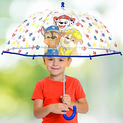 Clear Umbrella for Boys with Paw Patrol Design