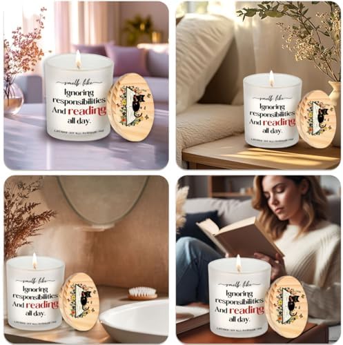 Book Lovers Candle 9Oz - Lavender Scented Gift