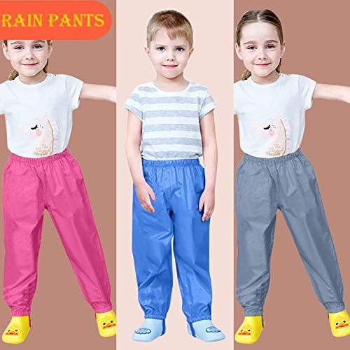 Toddler Waterproof Rain Pants for Boys Girls