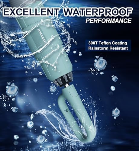 QWB TUMAAOTU Inverted Umbrella with Carabiner Handle