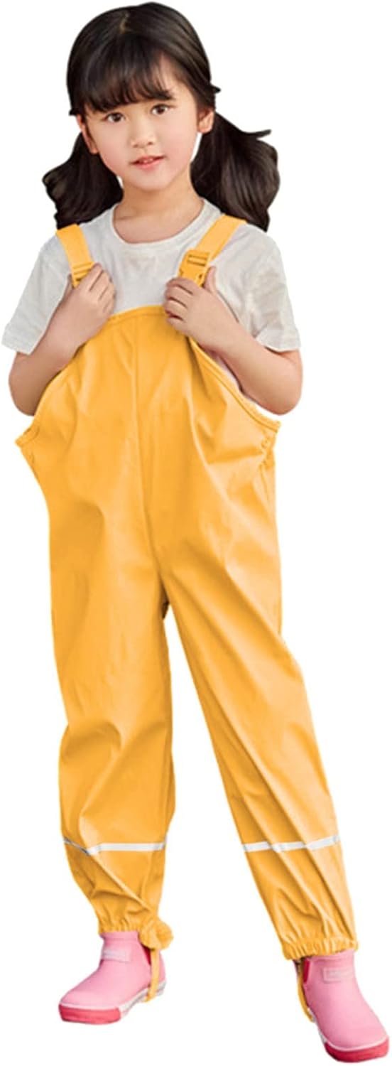 Eoailr Toddler Rain Bib Waterproof Overalls