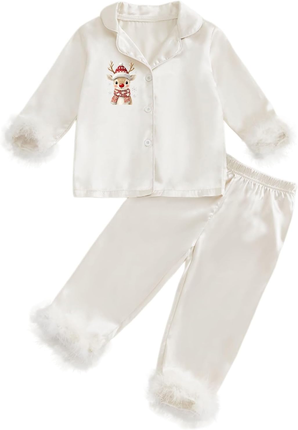 Soft Breathable Toddler Pajamas Set 2 Piece Comfy Mewear