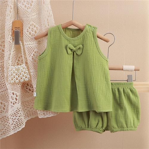 Baby Girl Twin Skirt Suit Spring Summer Breathable