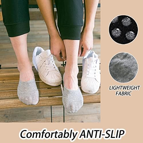 CHUNFO No Show Footie Socks - 5 or 10 Pairs