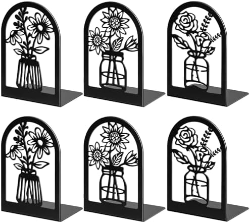 Umikk Decorative Vase Bookends for Home Office
