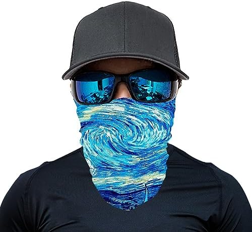 KIDVOVOU 3D Print Bandana Face Mask for Men and Women