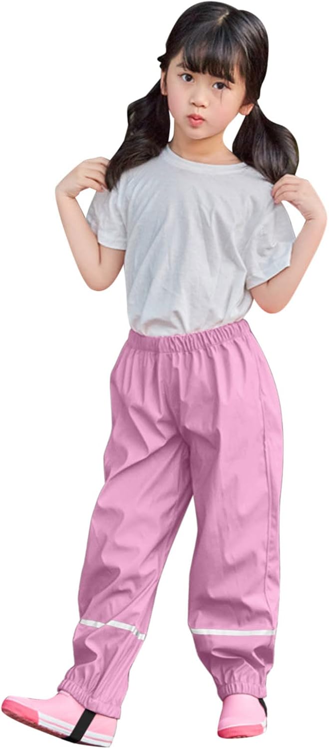 RNTOP Toddler Waterproof Rain Pant for Boys Girls 1