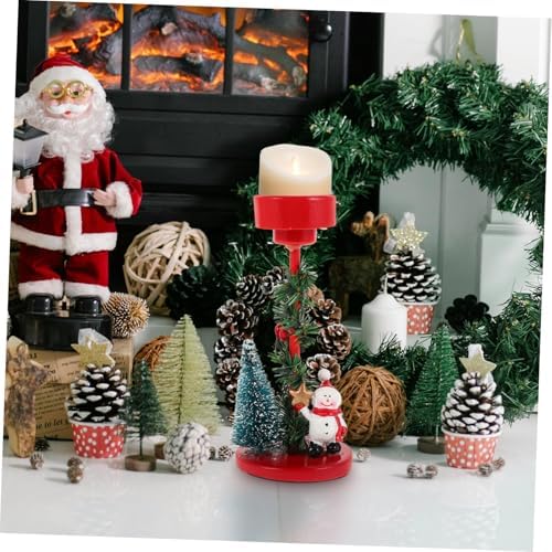 GRIRIW Christmas Snowman Candle Holder