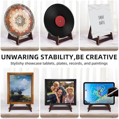 ZOZODIA 2 Pack 6 Inch Wooden Display Stand