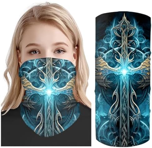 GLUDEAR 4 Pack Reusable Face Bandanas for Men Women 1
