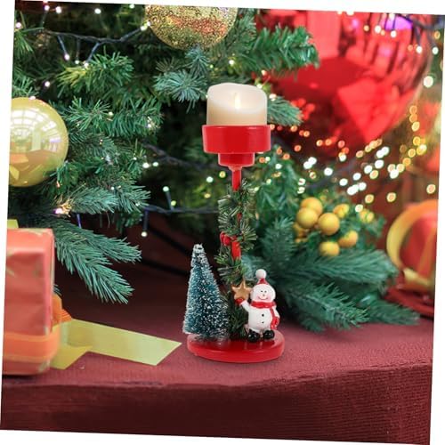 GRIRIW Christmas Snowman Candle Holder