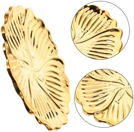 PRETYZOOM Iron Decorative Tray for Candle Teacup Jewelry
