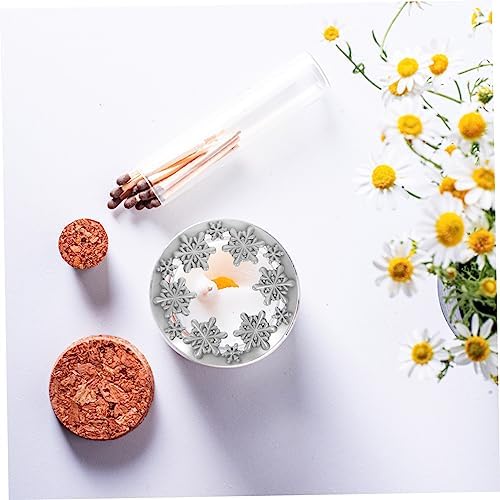 VILLCASE Vintage Snowflake Candle Jar Lid Cover