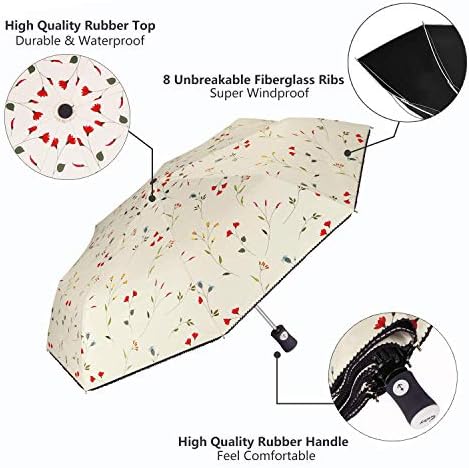 Cuby UV Sun Umbrella 107cm Foldable Travel Parasol